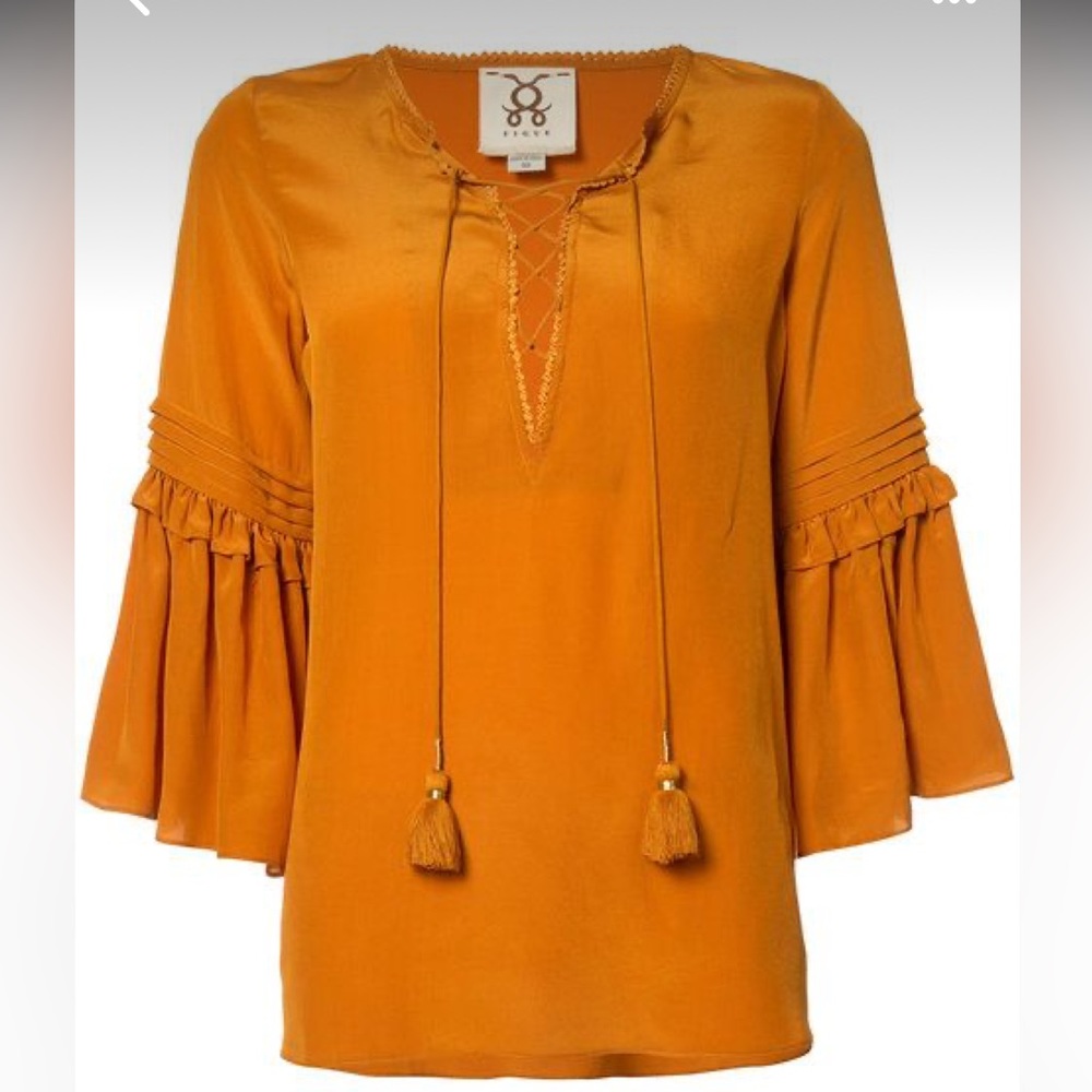 Figue Poet Ochre Blouse